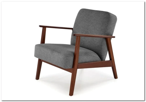 Кресло Halmar MILANO 1S tap. Castel 93 (серый) заказать по цене 33 355 руб. в Омске