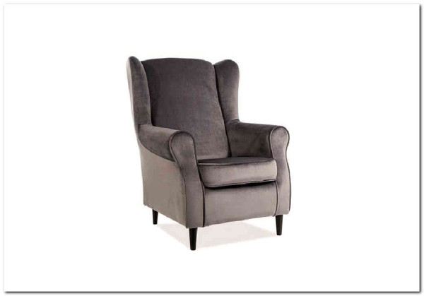 Кресло BARON Velvet Bluvel 14  Signal (серый) заказать по цене 50 392 руб. в Омске