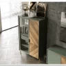 Витрина Siena REG1W1D дымчатый зеленый/дуб вотан BRW заказать по цене 43 630 руб. в Омске