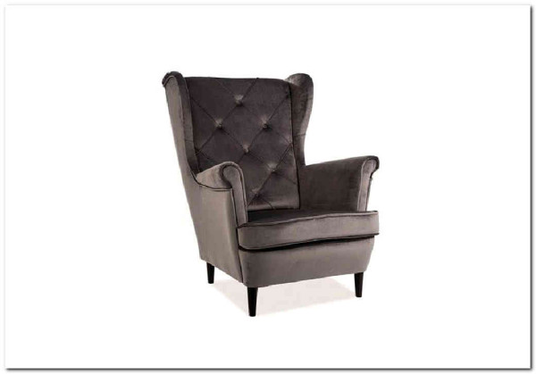 Кресло LADY Velvet Bluvel 14  Signal (серый) заказать по цене 50 392 руб. в Омске
