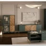 Витрина Siena REG1W1D/140 дымчатый зеленый/дуб вотан BRW заказать по цене 33 980 руб. в Омске