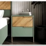 Витрина Siena REG1W1D/140 дымчатый зеленый/дуб вотан BRW заказать по цене 33 980 руб. в Омске