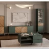 Витрина Siena REG1W1D/140 дымчатый зеленый/дуб вотан BRW заказать по цене 33 980 руб. в Омске