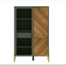 Витрина Siena REG1W1D/140 дымчатый зеленый/дуб вотан BRW заказать по цене 33 980 руб. в Омске