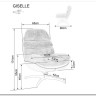 Кресло SIGNAL GISELLE (бежевый/бежевый/черный мат) заказать по цене 42 142 руб. в Омске