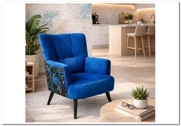 Кресло Halmar PAGONI (темно-синий/черный) заказать по цене 43 019 руб. в Омске