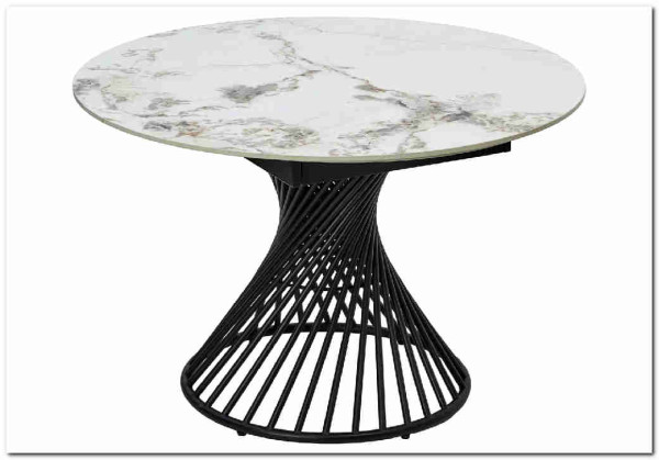 Стол BUENO 120 GLOSS GOLDEN JADE SOLID CERAMIC / BLACK, DISAUR заказать по цене 108 700 руб. в Омске
