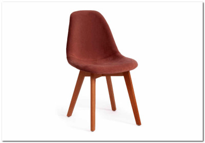 Стул Secret De Maison CINDY SOFT (mod. C1021F1) коралловый (HLR 44)/натуральный