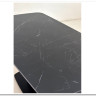 Стол BLANCO 160 MATT BLACK MARBLE SOLID CERAMIC / Орех, DISAUR заказать по цене 102 000 руб. в Омске