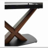 Стол BLANCO 160 MATT BLACK MARBLE SOLID CERAMIC / Орех, DISAUR заказать по цене 102 000 руб. в Омске