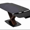 Стол BLANCO 160 MATT BLACK MARBLE SOLID CERAMIC / Орех, DISAUR заказать по цене 102 000 руб. в Омске