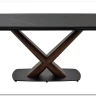 Стол BLANCO 160 MATT BLACK MARBLE SOLID CERAMIC / Орех, DISAUR заказать по цене 106 800 руб. в Омске