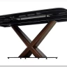 Стол BLANCO 160 MATT BLACK MARBLE SOLID CERAMIC / Орех, DISAUR заказать по цене 106 800 руб. в Омске