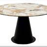 Стол TERAMO 135 GLOSS GRAND JADE SOLID CERAMIC, керамика, поворотн.механизм / Черный каркас, DISAUR заказать по цене 56 970 руб. в Омске