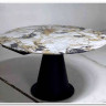 Стол TERAMO 135 GLOSS GRAND JADE SOLID CERAMIC, керамика, поворотн.механизм / Черный каркас, DISAUR заказать по цене 56 970 руб. в Омске