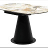 Стол TERAMO 135 GLOSS GRAND JADE SOLID CERAMIC, керамика, поворотн.механизм / Черный каркас, DISAUR заказать по цене 56 970 руб. в Омске