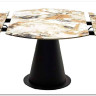 Стол TERAMO 135 GLOSS GRAND JADE SOLID CERAMIC, керамика, поворотн.механизм / Черный каркас, DISAUR заказать по цене 56 970 руб. в Омске