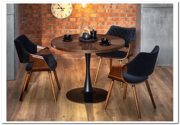 Стол обеденный Halmar CARMELO (орех/черный) заказать по цене 29 439 руб. в Омске