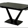 Стол ALATRI 120 MATT GOLDEN BLACK SINTERED STONE / BLACK заказать по цене 0 руб. в Омске