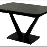 Стол ALATRI 120 MATT GOLDEN BLACK SINTERED STONE / BLACK заказать по цене 0 руб. в Омске