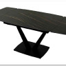Стол ALATRI 120 MATT GOLDEN BLACK SINTERED STONE / BLACK заказать по цене 0 руб. в Омске
