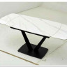 Стол ALATRI 120 MATT WHITE MARBLE SINTERED STONE / BLACK заказать по цене 75 200 руб. в Омске