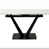 Стол ALATRI 120 MATT WHITE MARBLE SINTERED STONE / BLACK заказать по цене 75 200 руб. в Омске