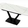 Стол ALATRI 120 MATT WHITE MARBLE SINTERED STONE / BLACK заказать по цене 75 200 руб. в Омске