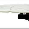 Стол ALATRI 120 MATT WHITE MARBLE SINTERED STONE / BLACK заказать по цене 75 200 руб. в Омске
