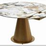 Стол TERAMO 135 GLOSS GRAND JADE SOLID CERAMIC, керамика, поворотн.механизм / Бронзовый, DISAUR заказать по цене 63 810 руб. в Омске
