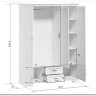 Купить Шкаф Кентаки SZF5D2S белый BRW  с доставкой по России по цене производителя можно в магазине Другая Мебель в Омске