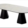 Стол ОРФЕЙ 240 нераскладной цвет ОНИКС (ONYX SABLE PULIDO), керамика / Черный каркас заказать по цене 101 050 руб. в Омске
