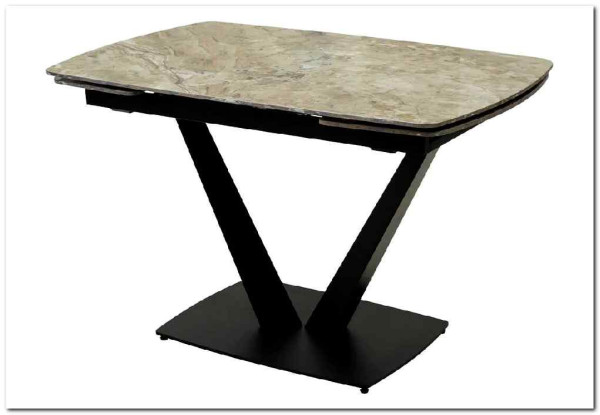 Стол ALATRI 120 GLOSS ATHENS BROWN SINTERED STONE / BLACK заказать по цене 0 руб. в Омске