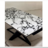 Стол VICENZA 180 раскладной GLOSS BULGARI WHITE, керамика / Черный, DISAUR заказать по цене 69 930 руб. в Омске