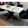 Стол VICENZA 180 раскладной GLOSS BULGARI WHITE, керамика / Черный, DISAUR заказать по цене 69 930 руб. в Омске