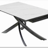 Стол ESTEBIO 160 KL-99 Белый мрамор матовый, итальянская керамика/ Серый металлик, DISAUR заказать по цене 100 240 руб. в Омске