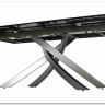 Стол ESTEBIO 160 KL-99 Белый мрамор матовый, итальянская керамика/ Серый металлик, DISAUR заказать по цене 100 240 руб. в Омске