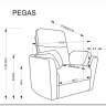 Кресло Halmar PEGAS (бежевый) заказать по цене 65 192 руб. в Омске