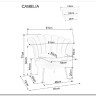 Кресло SIGNAL CAMELLIA Velvet Bluvel 14 (серый/золотой) заказать по цене 29 214 руб. в Омске