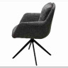 Стул MEADOW 360 град. поворот. Темно-серый XD841-16, букле / черный каркас, DISAUR заказать по цене 15 615 руб. в Омске