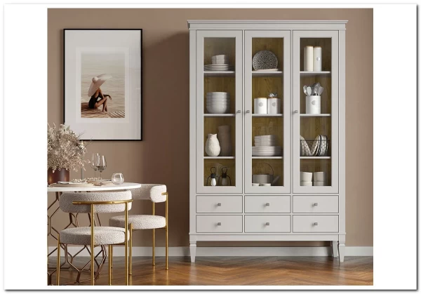 Шкаф для посуды Ольса-С 306 из массива сосны заказать по цене 81 929 руб. в Омске