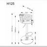 Стул барный Halmar H125 (серый/черный) заказать по цене 15 165 руб. в Омске