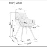 Стул кухонный Signal CHERRY Velvet Bluvel 78 (зеленый/черный мат) заказать по цене 15 528 руб. в Омске