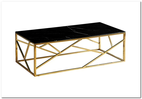 Стол журнальный Signal ESCADA A II (эффект черного мрамора/золотой) заказать по цене 41 751 руб. в Омске