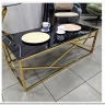 Стол журнальный Signal ESCADA A II (эффект черного мрамора/золотой) заказать по цене 41 751 руб. в Омске