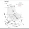 Кресло Signal VIVIEN Velvet (темный бежевый/черный) заказать по цене 52 138 руб. в Омске
