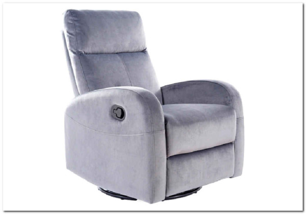 Кресло OLIMP VELVET BLUVEL 14 раскладное  Signal (серый) заказать по цене 53 654 руб. в Омске