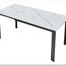 Стол CORNER 120 MATT WHITE MARBLE SOLID CERAMIC / BLACK заказать по цене 53 750 руб. в Омске