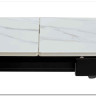 Стол CORNER 120 MATT WHITE MARBLE SOLID CERAMIC / BLACK заказать по цене 53 750 руб. в Омске