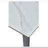 Стол CORNER 120 MATT WHITE MARBLE SOLID CERAMIC / BLACK заказать по цене 53 750 руб. в Омске